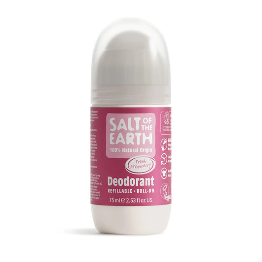 Salt of the Earth Fresh Strawberry Natural Refillable Roll-On Deodorant - 75ml