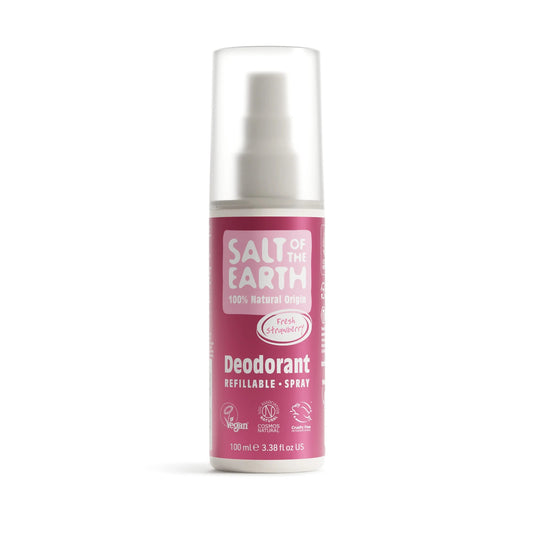 Salt of the Earth Fresh Strawberry Natural Deodorant Refillable Spray - 100ML