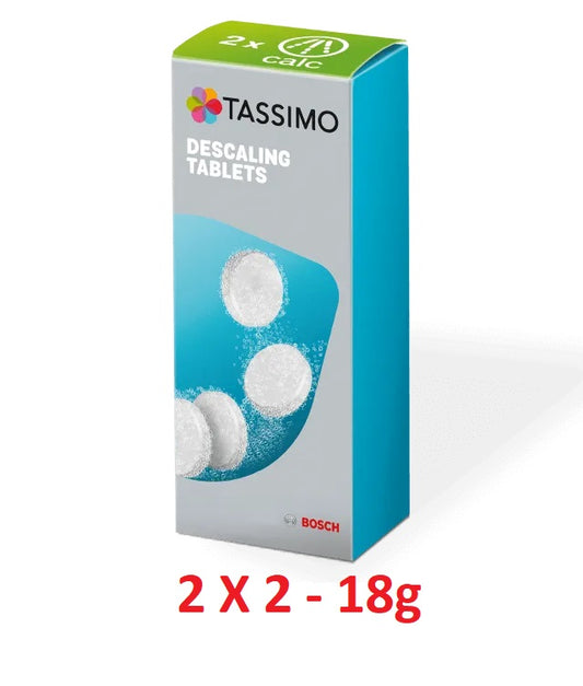 Tassimo Descaling Tablets BOSCH TCZ6004 with 4 Tablets For 2 Descaling Processes