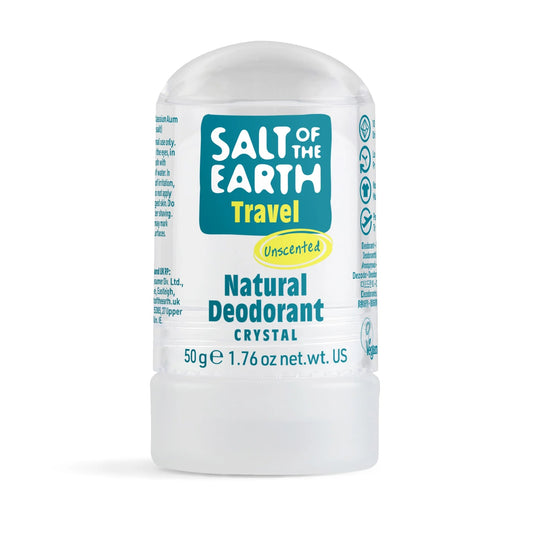 Salt of the Earth Natural Deodorant Crystal Travel Deodorant Unscented - 50g