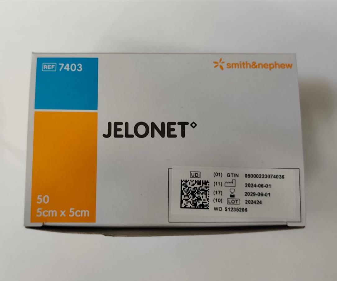 JELONET Parafin Gauze First Aid Wound Dressing - 7403 - 5 X 5 cm