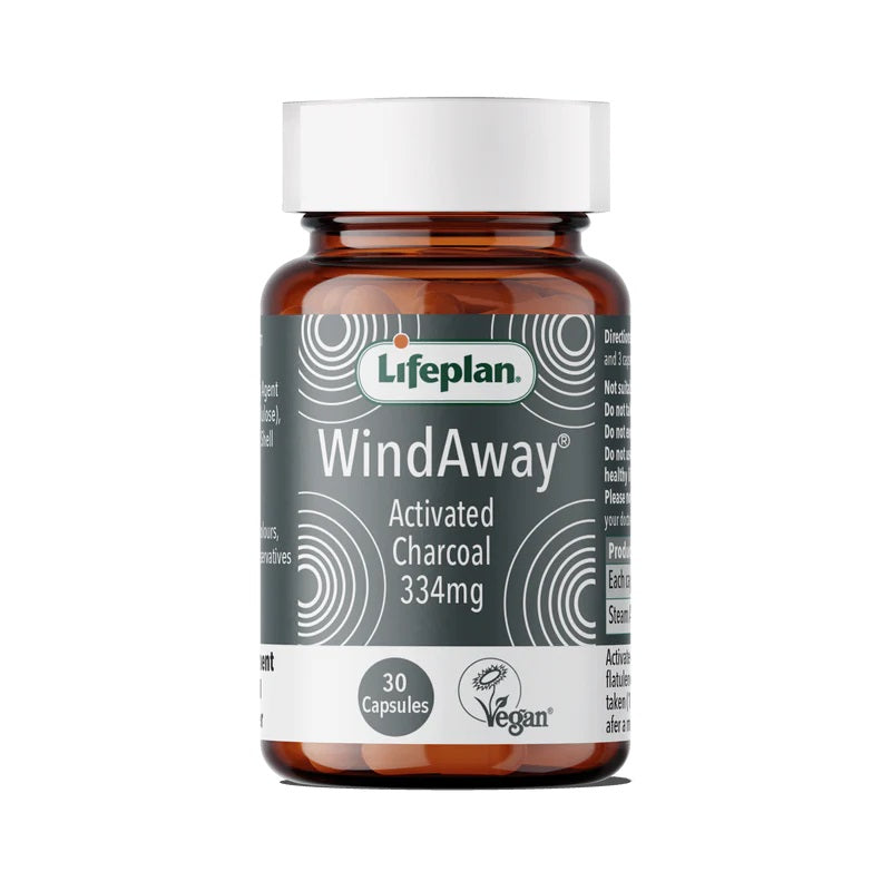 Lifeplan WindAway Rapid Release Activated Charcoal 334mg Supplement 90 Caps X 4